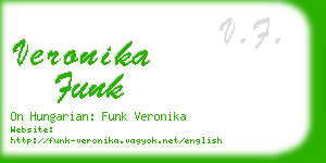 veronika funk business card